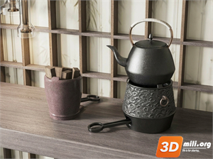 Tea Set 3D Model
